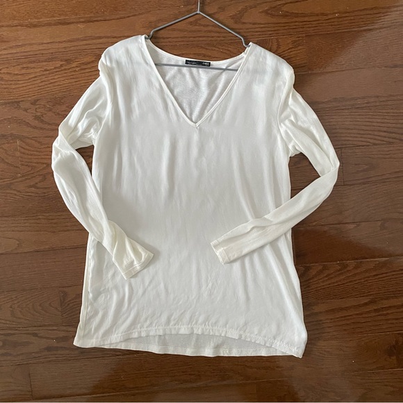 Zara shirt silky front, cotton back - Picture 1 of 5